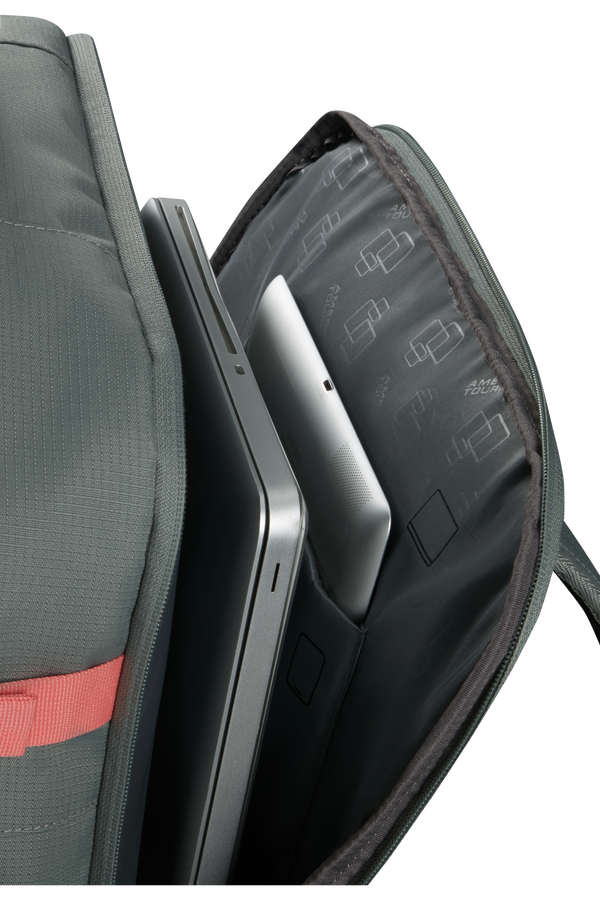 American Tourister Take2cabin Casual Backpack M  Sage/Coral