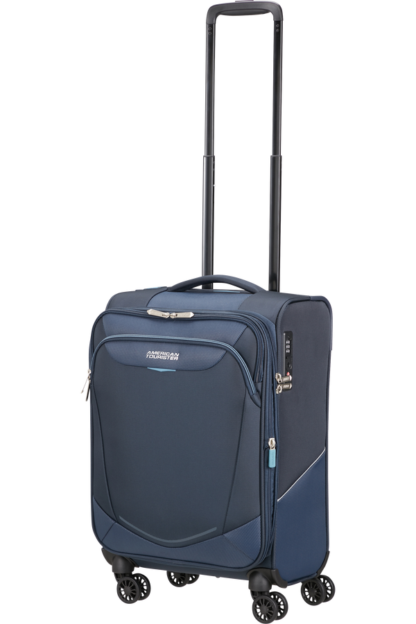 American Tourister SummerRide Spinner Expandable TSA 55cm L35  Navy American Tourister SummerRide Spinner Expandable TSA 55cm L35  Navy