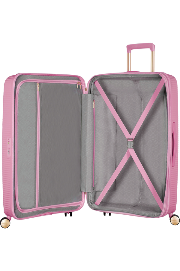 American Tourister Soundbox Spinner TSA Expandable 67cm  Pearl Pink/Gold