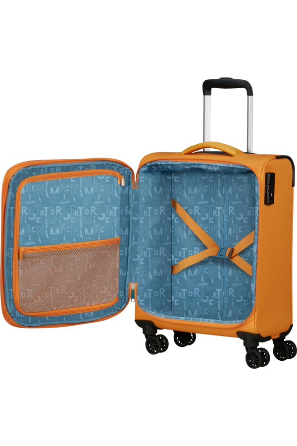 American Tourister Pulsonic Spinner Expandable 55cm  Sunset Yellow