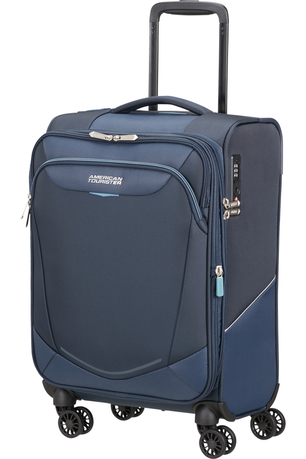 American Tourister SummerRide Spinner Expandable TSA 55cm L35  Navy American Tourister SummerRide Spinner Expandable TSA 55cm L35  Navy