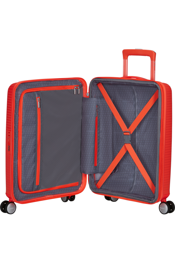 American Tourister SoundBox Spinner TSA Expandable 55cm  Neon Orange American Tourister SoundBox Spinner TSA Expandable 55cm  Neon Orange