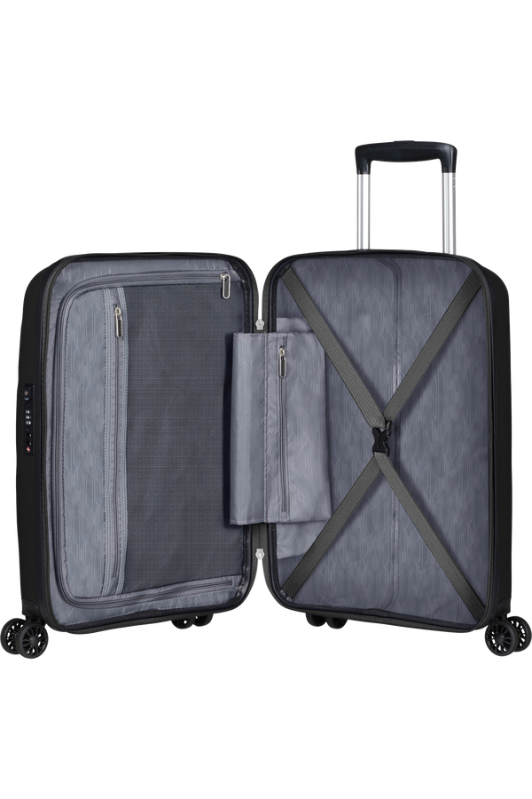 American Tourister Bon Air Dlx Spinner TSA 55cm  Black American Tourister Bon Air Dlx Spinner TSA 55cm  Black