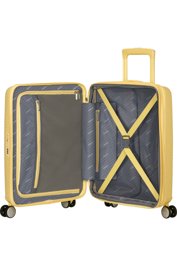 American Tourister SoundBox Spinner TSA Expandable 55cm  Pastel Yellow