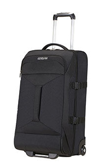 American Tourister Road Quest Duffle with Wheels M Solid Black