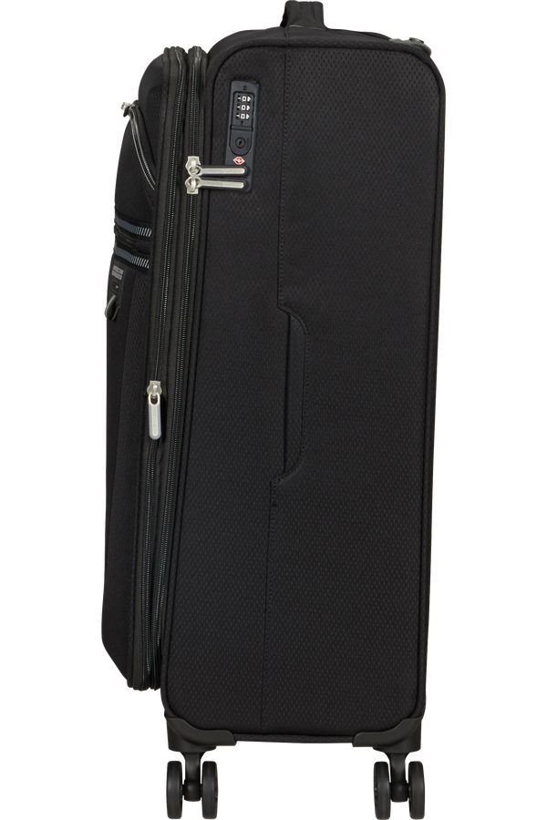 American Tourister Aerospin Spinner Expandable M  Black American Tourister Aerospin Spinner Expandable M  Black