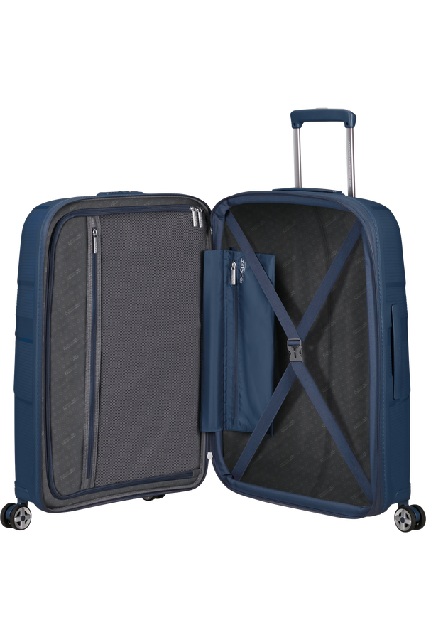 American Tourister Starvibe Spinner Expandable TSA 67cm Navy