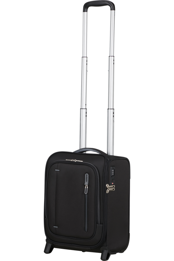 Cloudrider S/M Kuffert med 2 hjul | American Tourister Cloudrider Upright Underseater Tsa  Jet Black