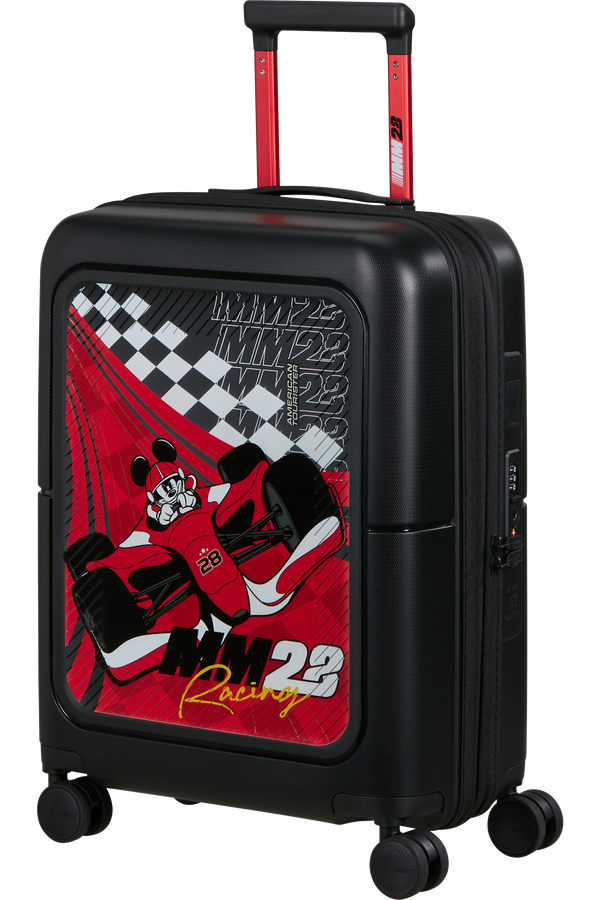 Dashpop Disney 55cm H&aring;ndbagage | American Tourister Dashpop Disney Spinner Expandable TSA Disney 55cm  Racing Mickey