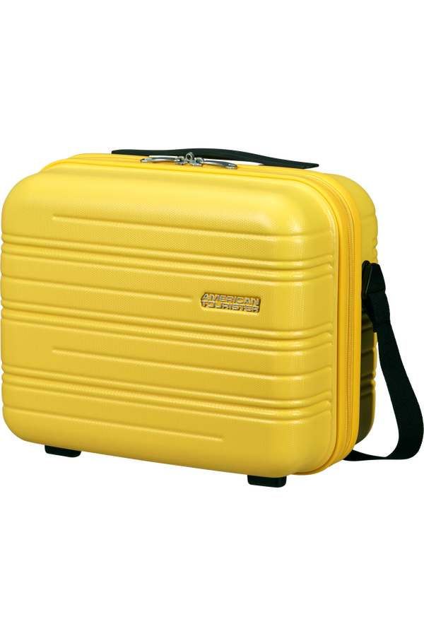 American Tourister High Turn Beauty Case  Matt Yellow