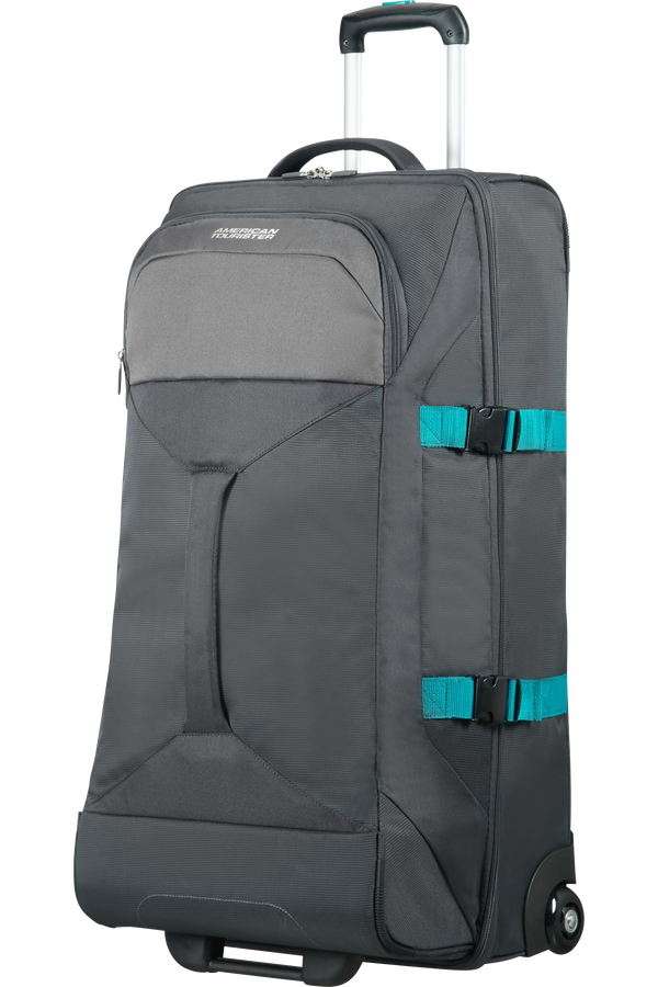 American Tourister Road Quest Duffle with Wheels L  Grey/Turquoise