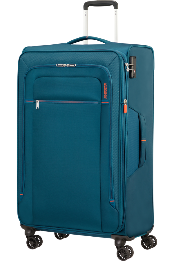 American Tourister Crosstrack Spinner Expandable 79cm  Navy/Orange American Tourister Crosstrack Spinner Expandable 79cm  Navy/Orange