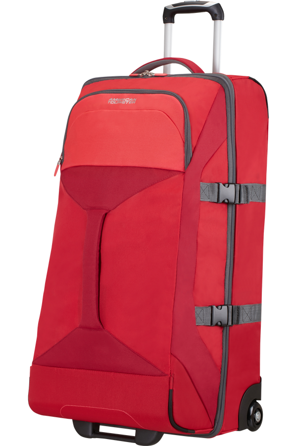 American Tourister Road Quest Duffle with Wheels L Solid Red