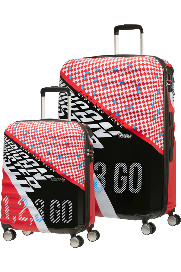 American Tourister Wavebreaker 2 PC Set A  Retro Racer