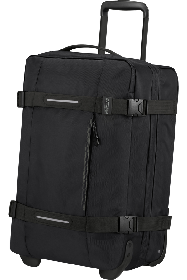 American Tourister Urban Track Duffle with Wheels S  Asphalt Black American Tourister Urban Track Duffle with Wheels S  Asphalt Black