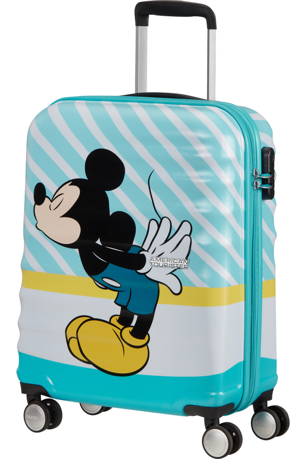 American Tourister Wavebreaker Disney Spinner 55cm  Mickey Blue Kiss