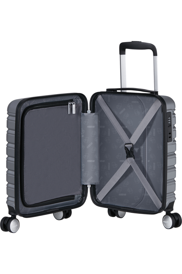 American Tourister Flashline Spinner Underseater Removable Wheels 45cm  Sky Silver