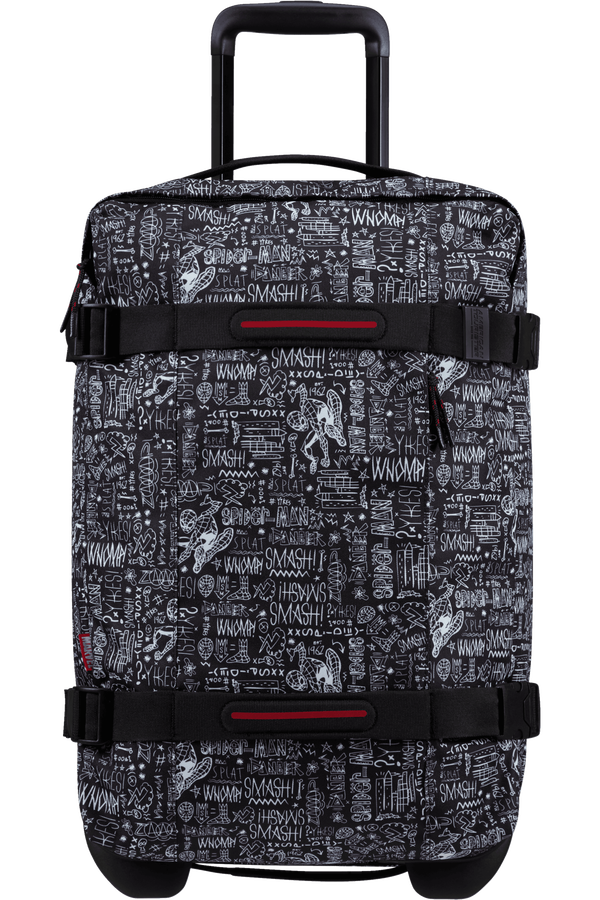 American Tourister Urban Track Disney Duffle with Wheels Marvel S  Spiderman Sketch