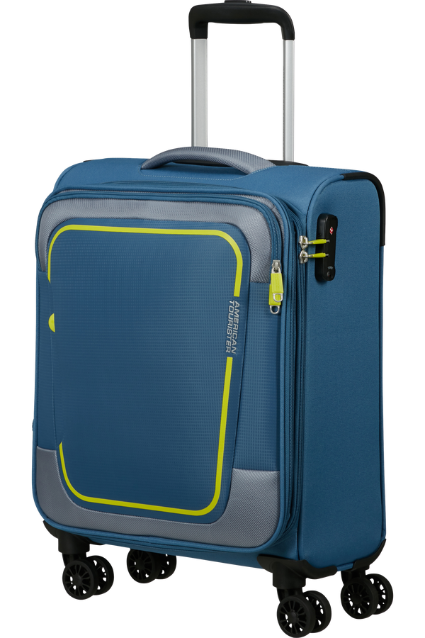 American Tourister Pulsonic Spinner Expandable 55 cm  Coronet Blue