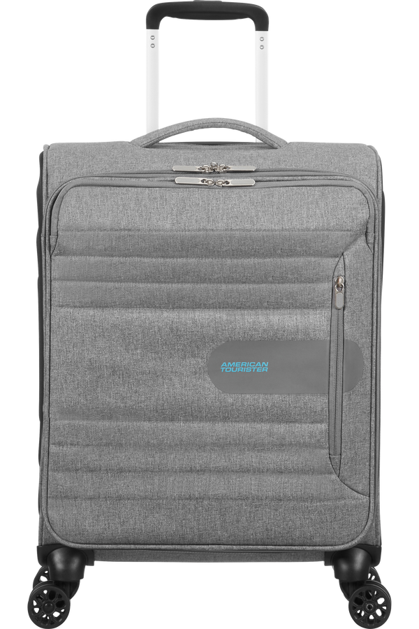 American Tourister Sonicsurfer 4-wheel cabin baggage Spinner suitcase 55x40x20cm  Metal Grey