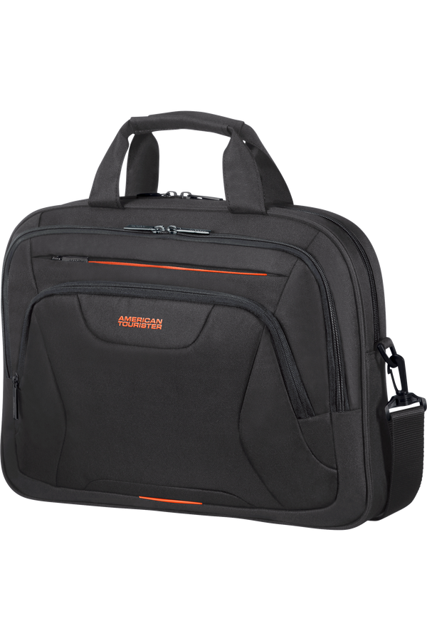 American Tourister At Work Laptop Bag  15.6inch Black/Orange