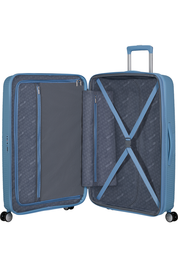 American Tourister SoundBox Spinner TSA Expandable 77cm  Sea Shimmer