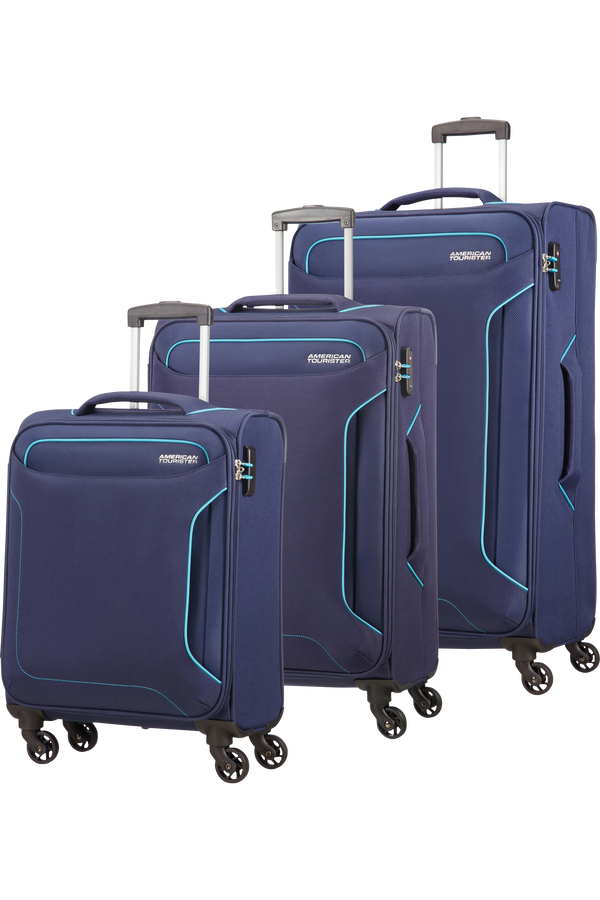 American Tourister Holiday Heat 3 PC Set A  Navy