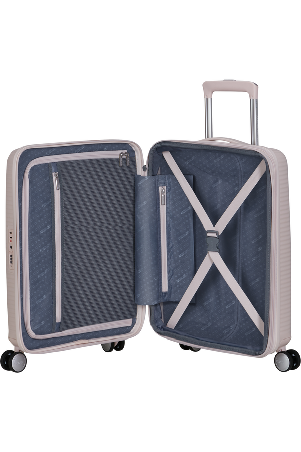 American Tourister SoundBox Spinner TSA Expandable 55cm  Beach Shimmer