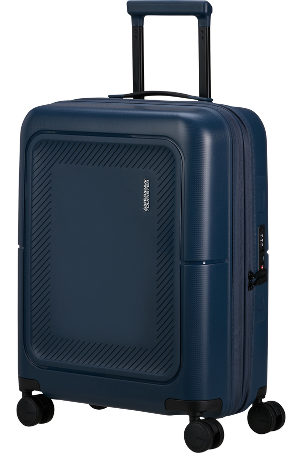 American Tourister DashPop Spinner Expandable TSA 55cm Midnight Blue American Tourister DashPop Spinner Expandable TSA 55cm Midnight Blue