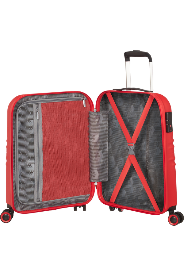 American Tourister Wavetwister Spinner TSA 55cm  Vivid Red