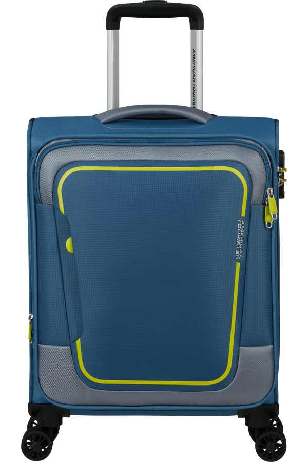 American Tourister Pulsonic Spinner Expandable 55 cm  Coronet Blue