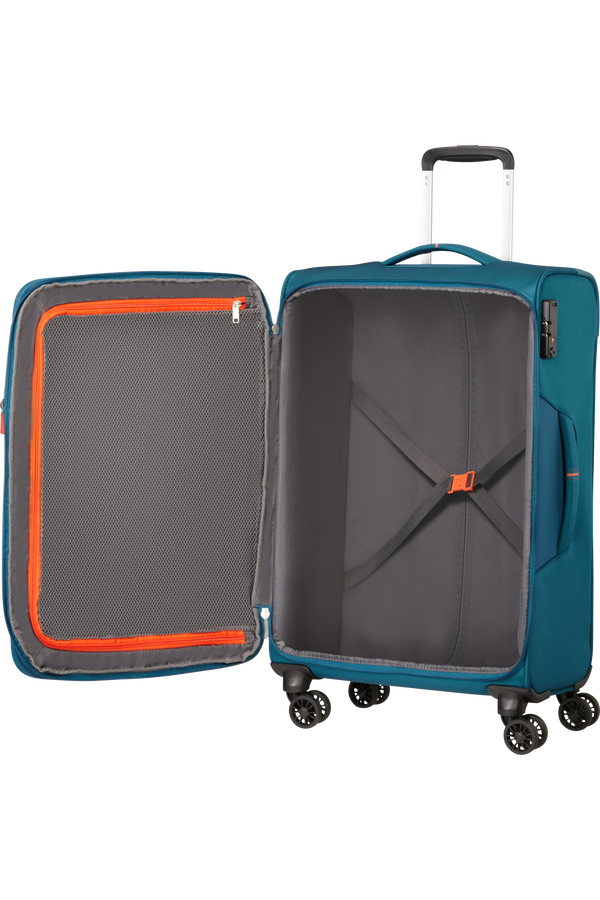 American Tourister Crosstrack Spinner Expandable 67cm  Navy/Orange