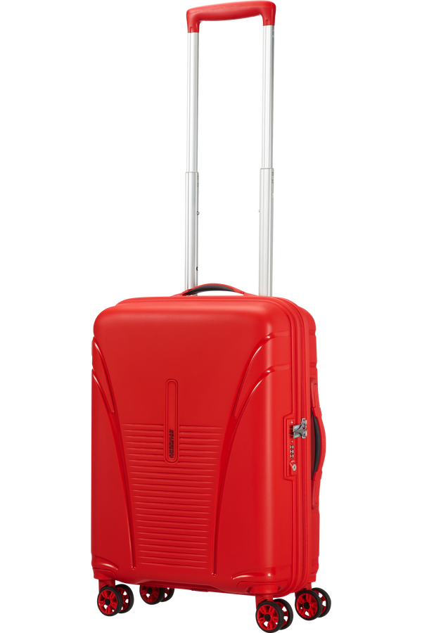 American Tourister Skytracer 4-wheel cabin baggage Spinner suitcase 40x55x20cm  Formula Red