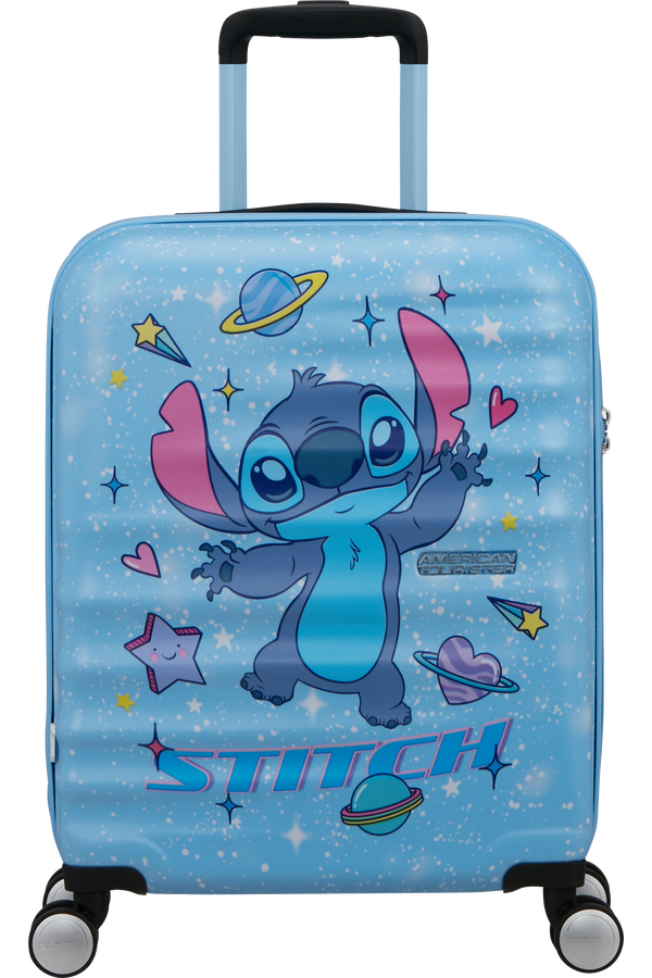 Disney Wavebreaker 55cm H&aring;ndbagage | American Tourister Disney Wavebreaker Spinner TSA Disney Fl 55cm  Stitch Universe