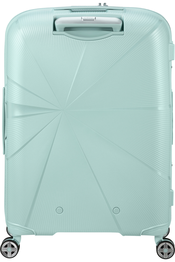 American Tourister StarVibe Spinner Expandable TSA 67cm  Metallic Surf Blue