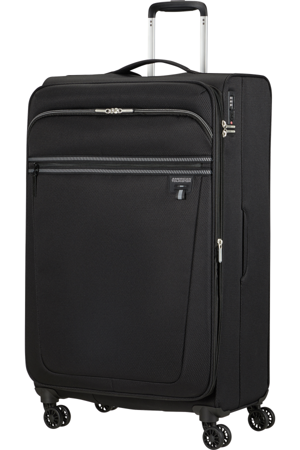 American Tourister Aerospin Spinner Expandable L  Black American Tourister Aerospin Spinner Expandable L  Black