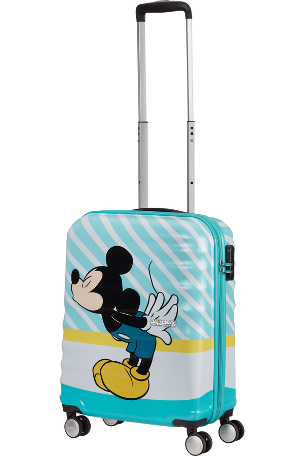 American Tourister Wavebreaker Disney Spinner 55cm  Mickey Blue Kiss